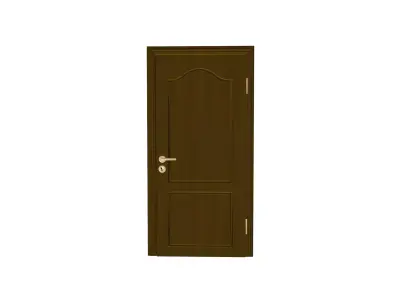 Mahogany inside door Free 3D model