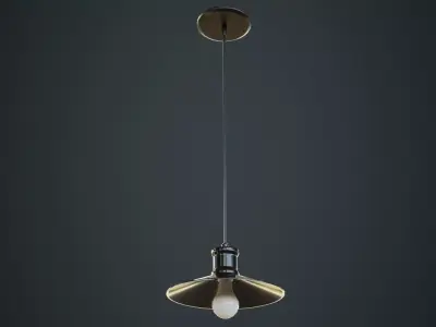 Hanging Lamp 4A Low-poly 3D model