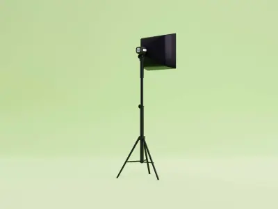 Softbox Studio Light Low-poly 3D model