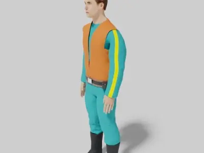 Sci-Fi Character Collection Low-poly 3D model