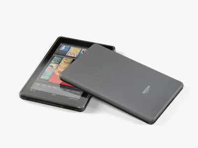 Amazon Kindle Fire 8Gb tablet Low-poly 3D model