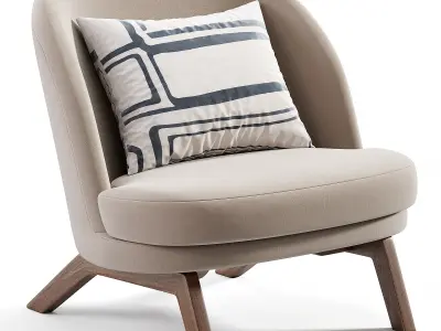 Pajl Armchair Low-poly 3D model