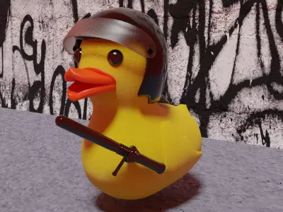 the rebellious duck Free 3D model