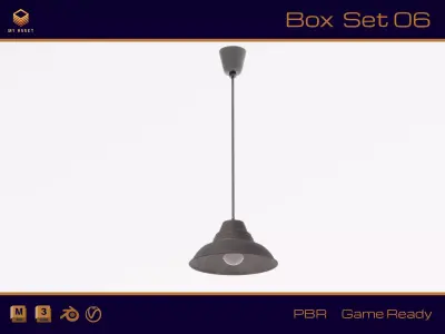 Ceiling lamp Low-poly 3D model