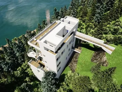 Richard Meier Douglas house an architectural masterpiece 3D model