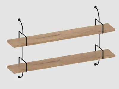 Shelf collection in loft and classic style  3D model