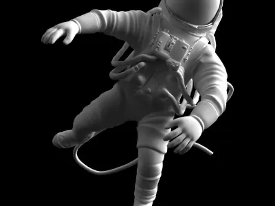 Astronaut in space 3D model