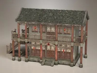 Ancient buildings  3D model
