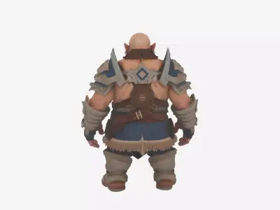 Intricate 3D Model of Majestic World of  Dwarf Stonekeeper 3D model