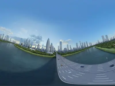 3D model Urban Architecture Block Landscape Animation 3D model
