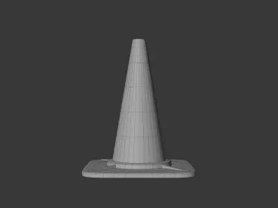 Traffic cone 3D model Free 3D model