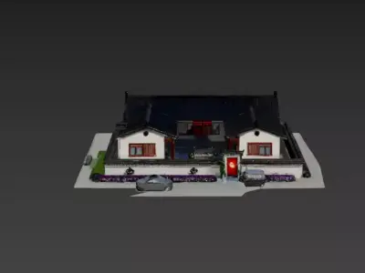 Chinese Style - Scene - Chinese style Courtyard 5 3D model