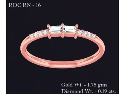 Women Ring 3D print model 61