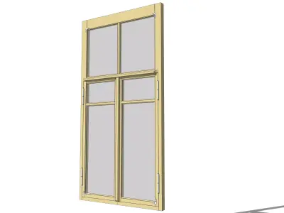 Classic frame window Free 3D model