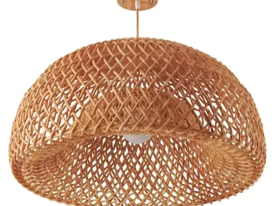 Bamboo Lantern Pendant 3D model