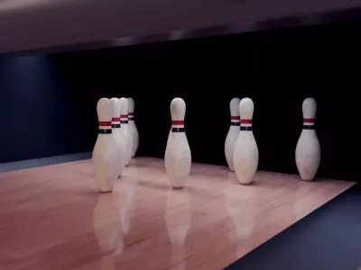 Bowling Alley 3D Environment - Blender Scene 3D model