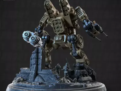 Konfusion 47 Linewrekcer Poseable Set 32mm 3D print model