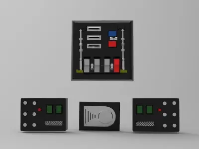 Darth Vader Chest box belt box  Armor ROTJ   file for 3d print 3D model