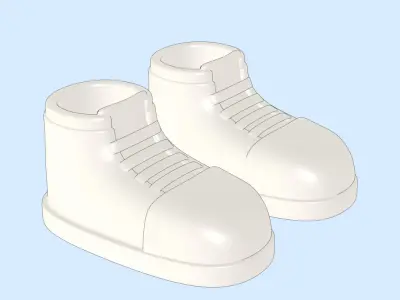  Kids Shoes  Free 3D model
