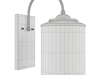 Susannah Wall Sconce Low-poly 3D model
