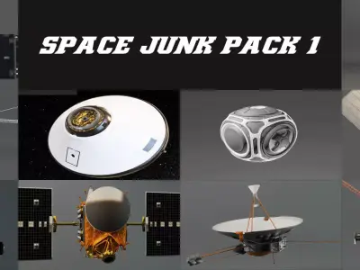 Space Junk pack 3D model