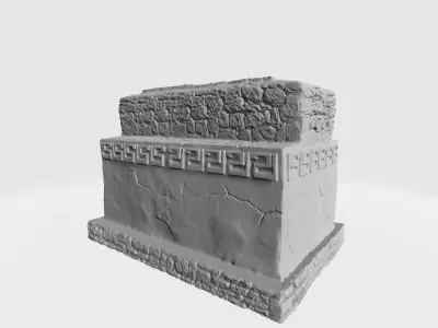 Large tample of Maya 3D print model