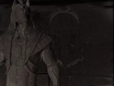 Ancient Guardian Monument 3D model