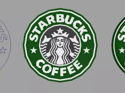 Starbucks logo Free 3D model