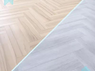 Parquet - Laminate - Wooden floor 2 in 1 Low-poly 3D model 114