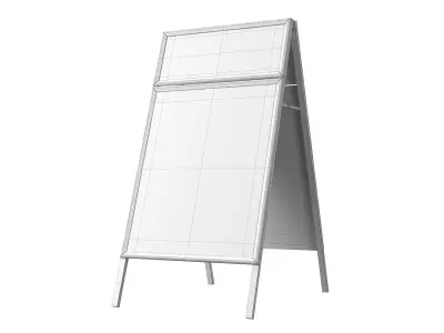 Menu Chalk 02v 3D model