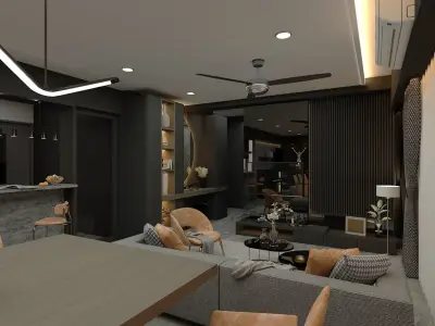 living room 3D model