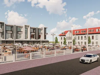 Appartment building redesign amusement park 3D model