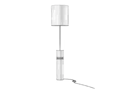 Stacked Marble Floor Lamp 3D model