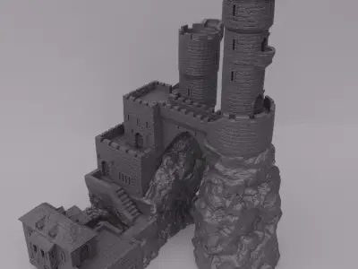Medieval Observatory Tabletop Terrain 28 mm 3D print model