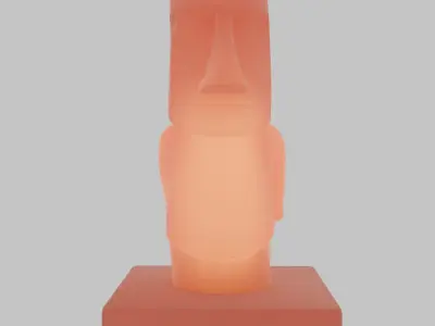 Indirect moai lighting 3D model