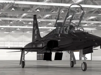  USAF T-38 Talon Jet Trainer Black 