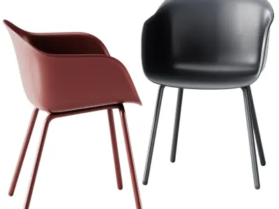 Muuto Fiber Outdoor Armchair 3D model