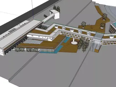 vacation spot-Resort-Fashion Leisure Hotel-0229 3D model
