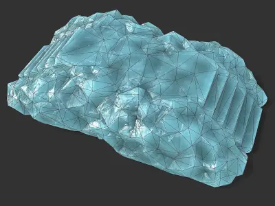 Stairs stone staircase 11 Low-poly 3D model