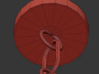 Hudson brass and pendant light 3D model