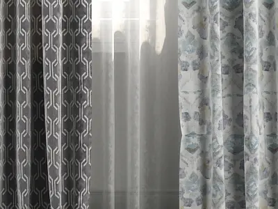 Curtain Set 31 3D model