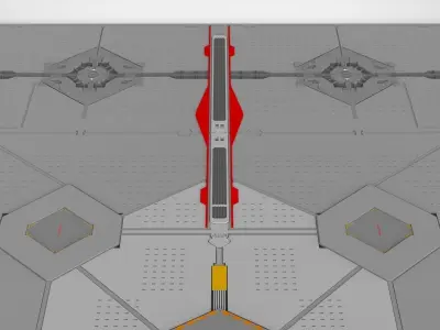 sci-fi Architectural element 14 3D model