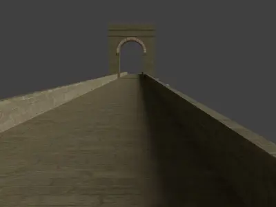 Roman Stone Bridge 3D model