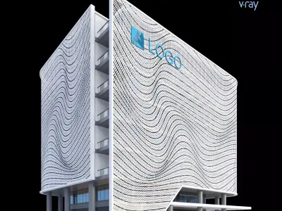 Modern Office Building 007 3D model