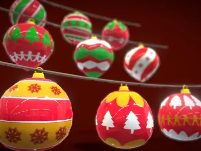 V5 Christmas Lighting2 3D model