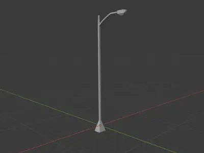 light pole Free low-poly 3D model