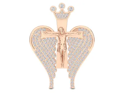jesus cross pendant 3D print model purchase