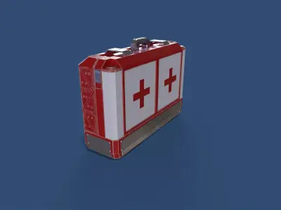 First aid kit PBR low-poly game ready Low-poly 3D model