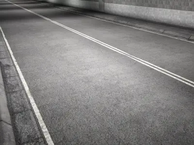 Modular Tunnel Segments Low-poly 3D model