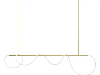 Warrick Chandelier  Black 3D model